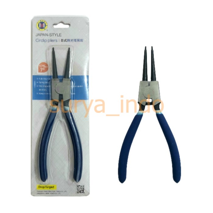 TANG SNAP RING 7&quot; BUKA LURUS C-MART B0022-07 CIRCLIP PLIERS 175 MM