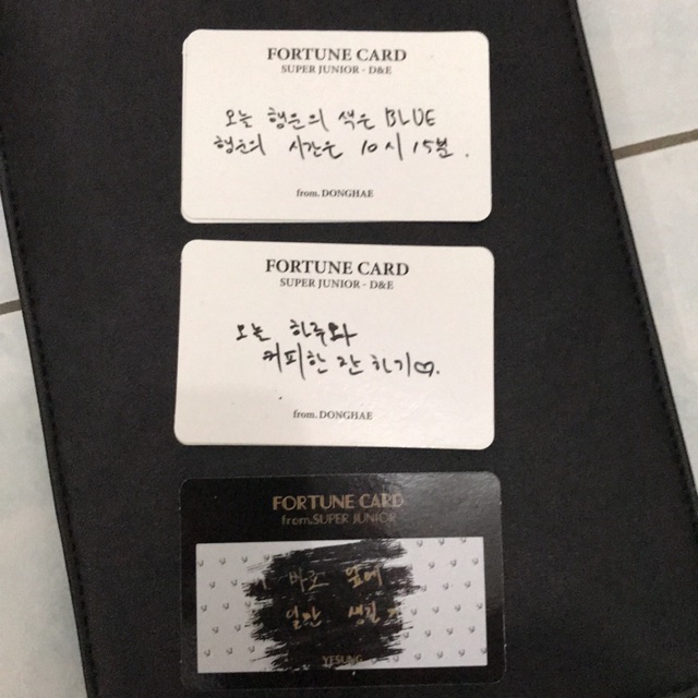 Fortune Card Donghae & Yesung