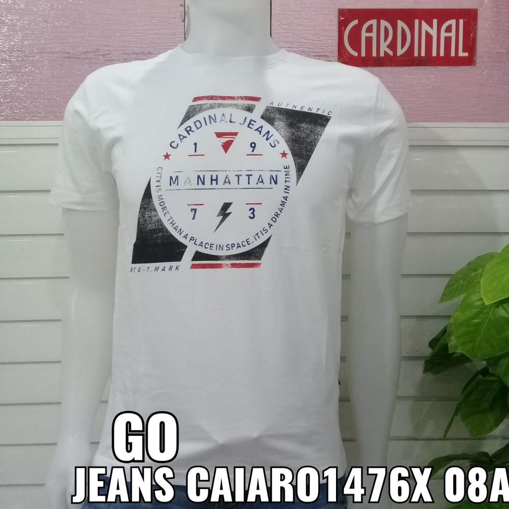 gof KJL CARDINAL JEANS KAOS T-Shirt COWOK Reguler Slimfit Baju Cowok Kaos Cardinal