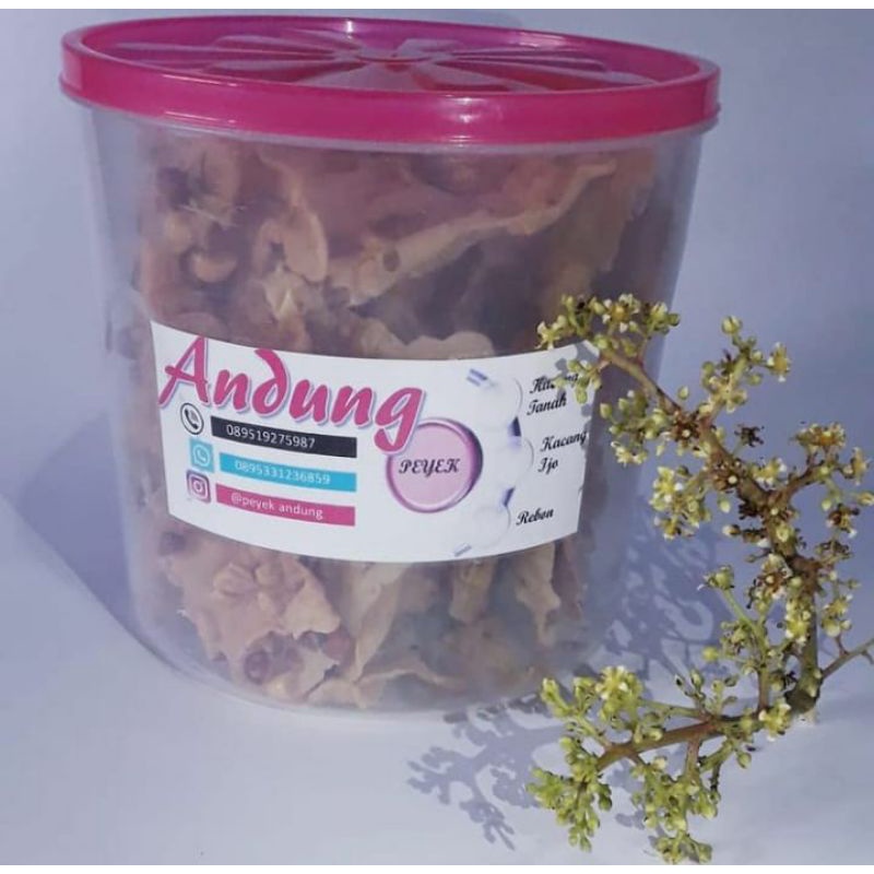 

Peyek Kemasan Toples Sedang Rasa Kacang Tanah | Kacang Ijo | Rebon
