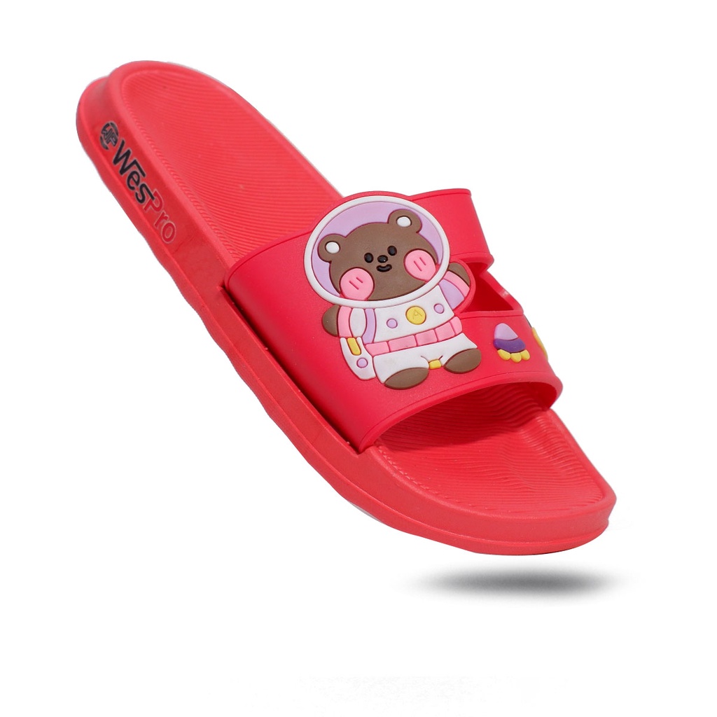 Wespro Funny V202 Sandal Anak Perempuan Selop Karet Original Sendal Slop Anak-anak Cewek Slip ON