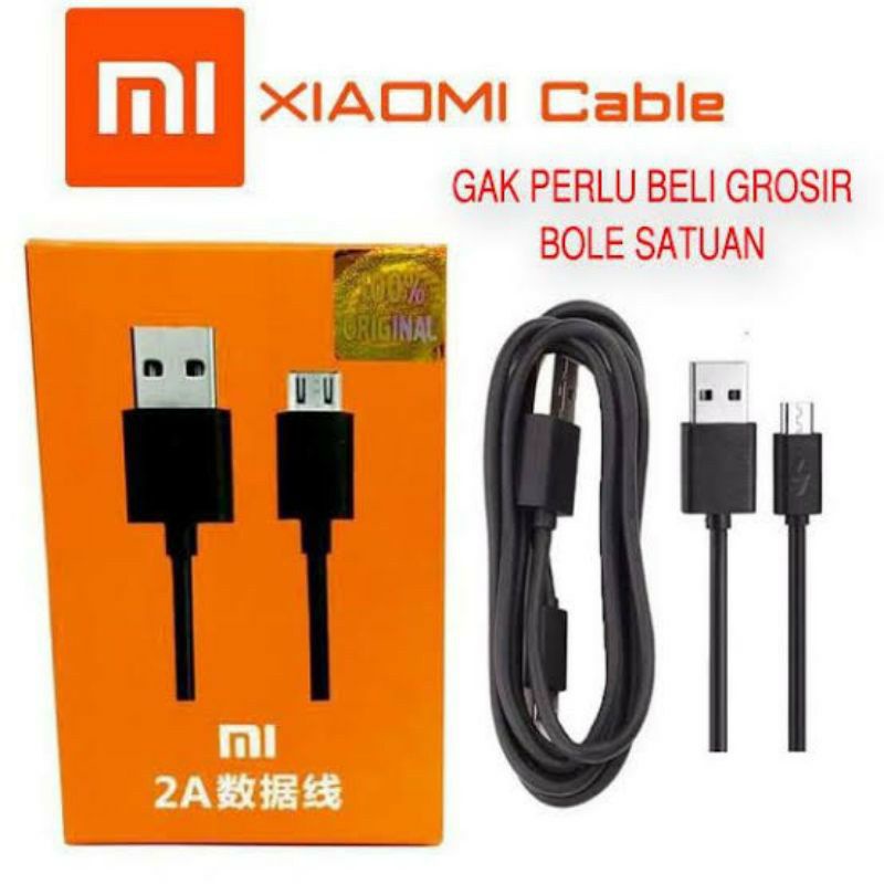 KABEL DATA XIAOMI 2A ORI 100% MICRO USB/ TYPE-C Fast charging kwalitas bagus