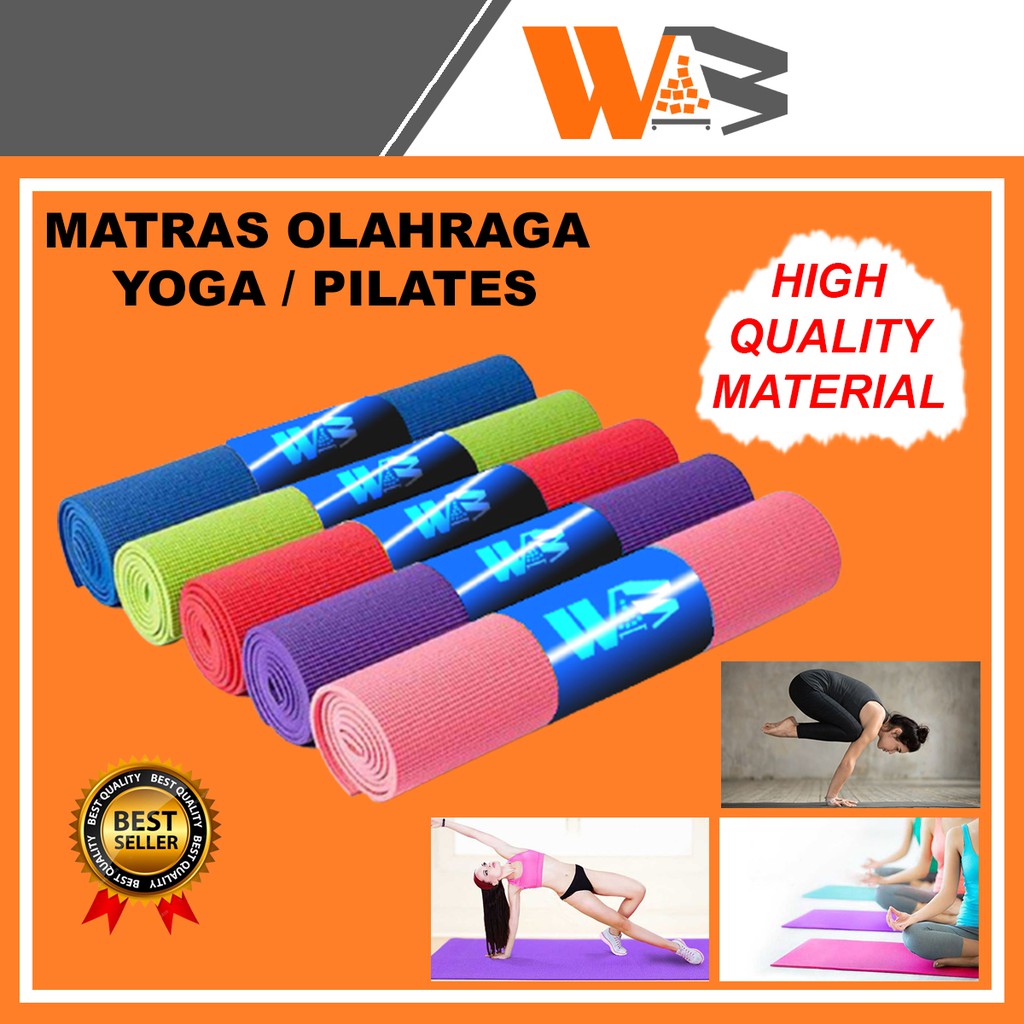 COD Matras Olahraga Yoga Senam Karpet Alas Yoga Mat Pilates Gym Anti Slip C45