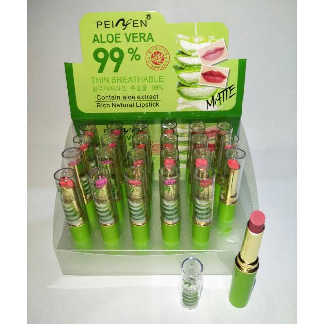 [ Ecer ] PEIYEN ALOW VERA 99% No.P8540 / lipstik peiyen mate