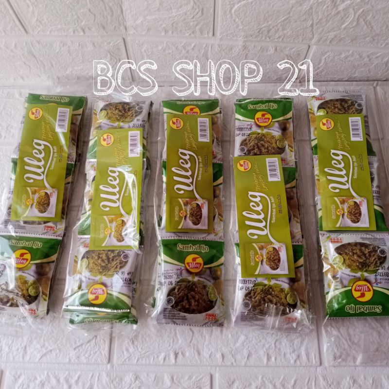 

Uleg Sambal Ijo FINNA ( SACHET) Isi 10 Pcs