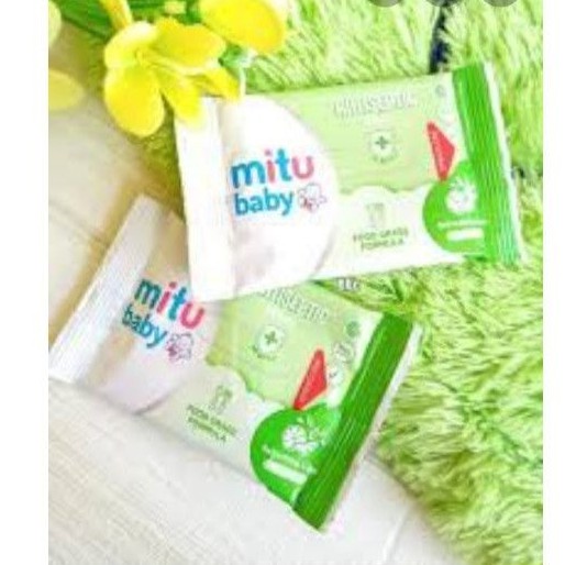 Tissue Basah Mitu Baby 10s Antiseptic Food Grade Non Alkohol