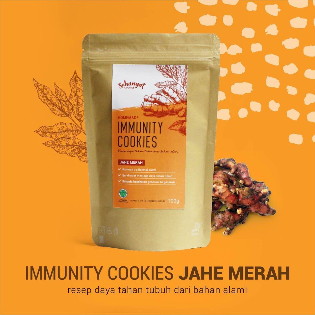 

Sehangat Immunity Kue Jahe Merah 100gr Cookies (Handmade, Bagus untuk Daya Tahan Tubuh, Enak)