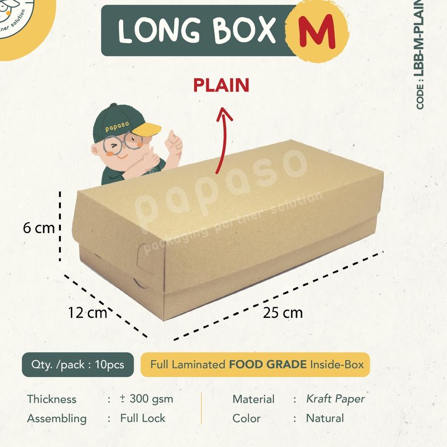 

Grosir Box Brownies / Long Box / Kotak (LBB-M-PLAIN) Kraft Full Laminating 1 Sisi (Min. Order 1pack