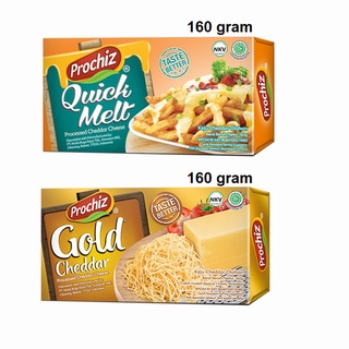 Jual Keju Prochiz 160 Gram Gold Cheddar / Quick Melt / Spready | Shopee ...