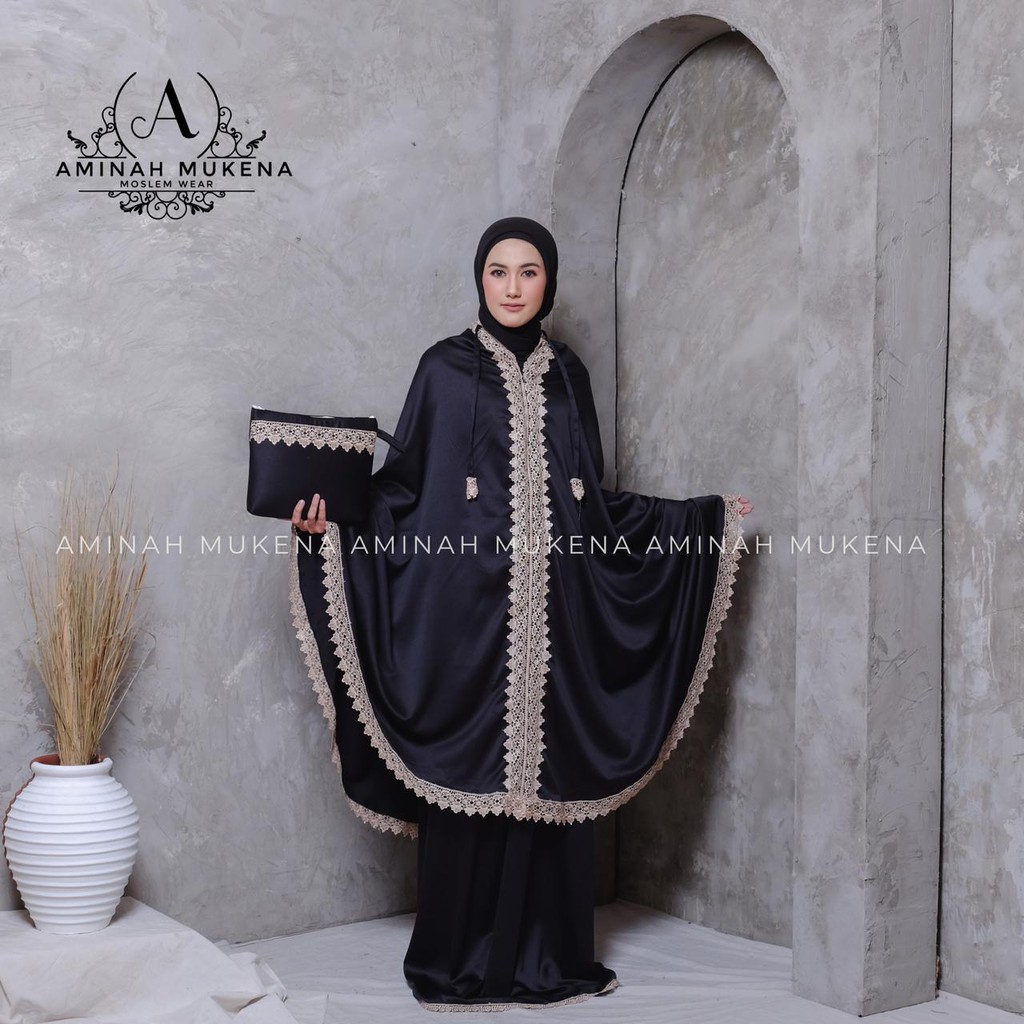 Mukena 2 in 1  Premium / Mukena Sutra Velvet / Mukena Ponco Renda Mewah Sanala