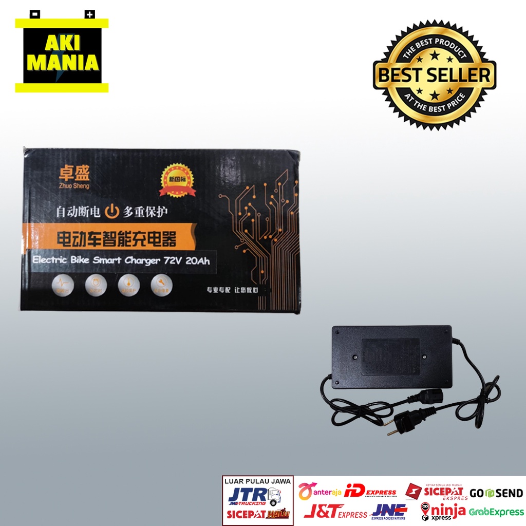 Charger Aki Battery Sepeda Listrik 72V 20Ah Murai Selis Super Rider