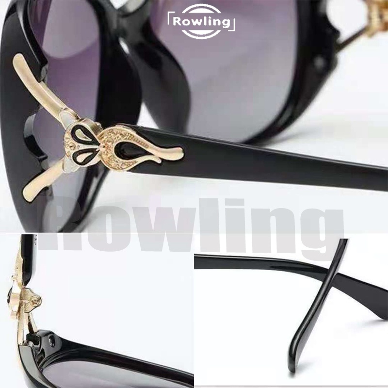 Rowling(ka-64)Sunglasses Kacamata Hitam Motif Owl di Bingkai Women Sunglasses New Import Kacamata Fashion