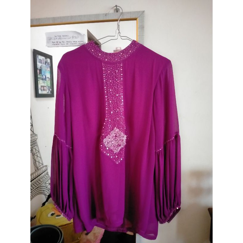 Baju muslim/ atasan/ tunik/ kaftan/ abaya/ kebaya/ dress/ brokat/ terusan (Preloved)