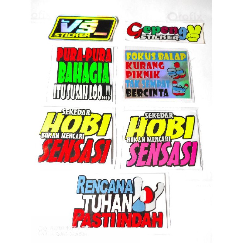 

Sticker cutting Motor mobil kata Kata lucu menarik murah