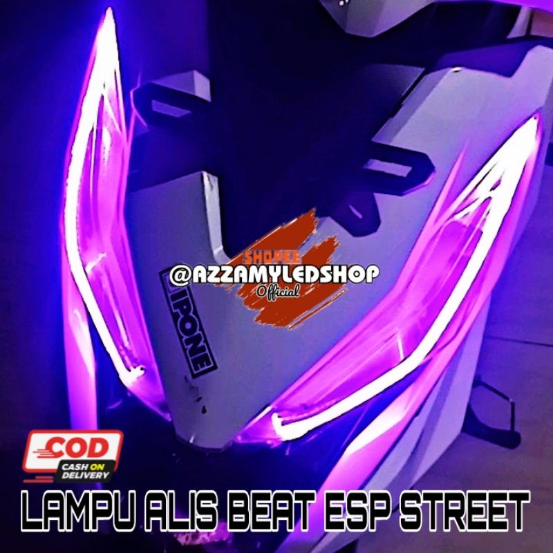 Lampu alis LED DRL alis flexible lentur BEAT ESP BEAT STREET HONDA BEAT no bintik terang berkualitas