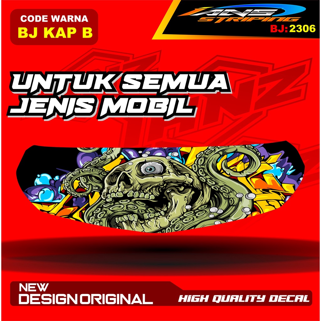 STIKER DECAL KAP DEPAN MOBIL AVANZA / VARIASI STIKER CUP DEPAN MOBIL XENIA / STIKER KAP CUP MOBILIO AGYA CALYA / STIKER MOBIL