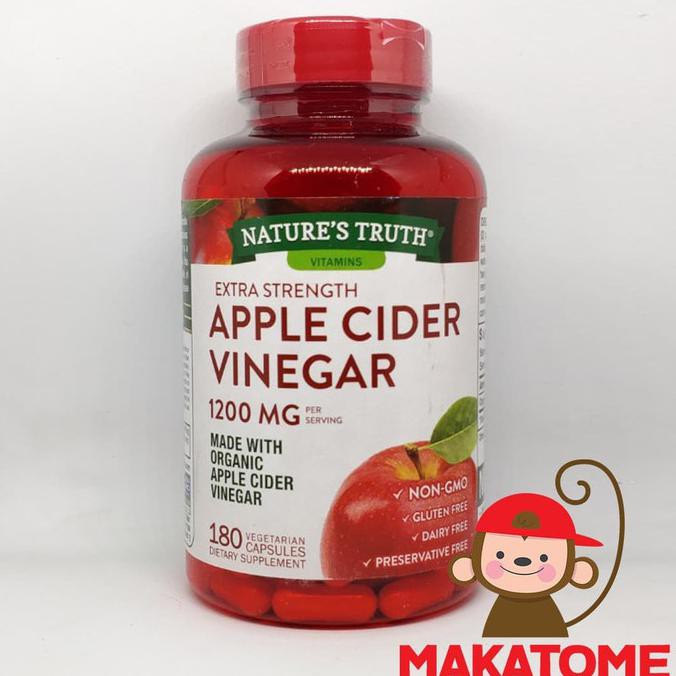 

Nature'S Truth Apple Cider Vinegar 1200 Mg 180 Caps Acv 1200Mg Nature Remon_Store1