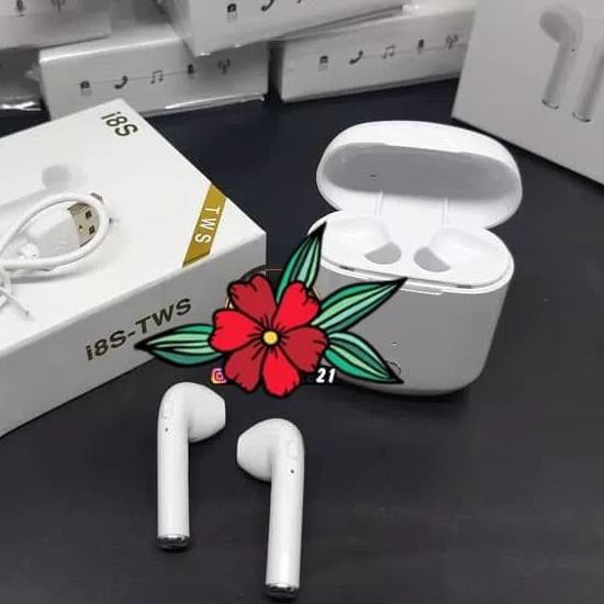 ℗ Headset Handsfree Bluetooth i8S TWS Earphone Wirelles Big Bass ❋