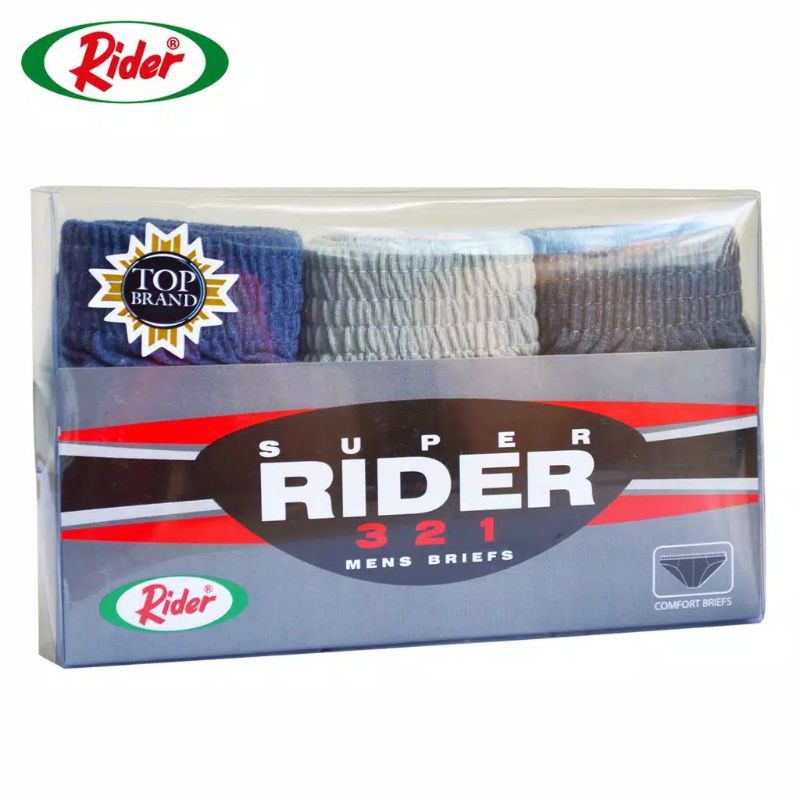 Celana Dalam RIDER R321B isi 3  ORIGINAL 100%/modernjombang