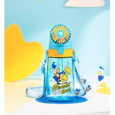 Disney origninal waterbottle straw with fan /botol sedotan dgn kipas WD4452