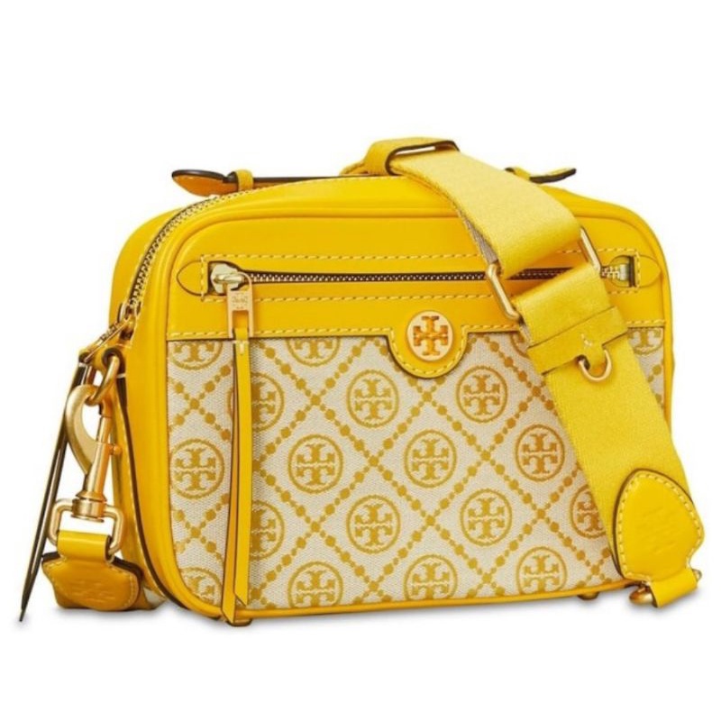 Tory Burch T Monogram Jacquard Camera Bag Gardenia