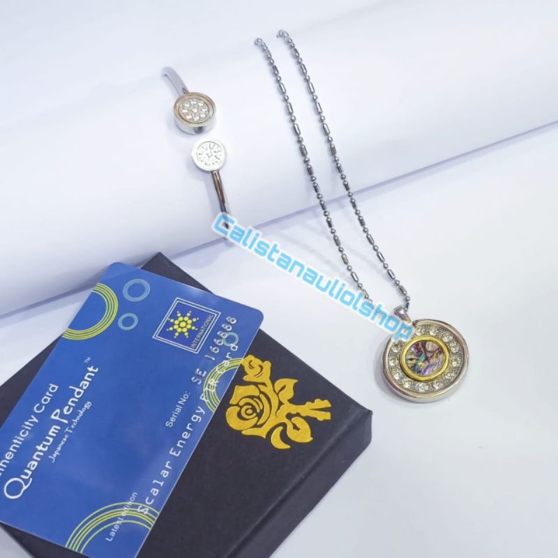 GELANG+KALUNG KESEHATAN MAGNETIK CL1007P LIFE SECEREET BRACELET LOGAM PUTIH ANTI KARAT&amp;ANTI LUNTUR