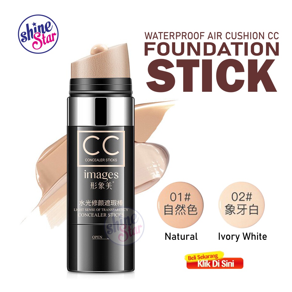 SHINE STAR - [COD / BAYAR DI TEMPAT] IMAGES CC Concealer Concealer Stick Air Cushion Foundation - Penghilang / Menyamarkan Bekas Jerawat dan Flek Hitam / Waterproof dan Tahan Lama