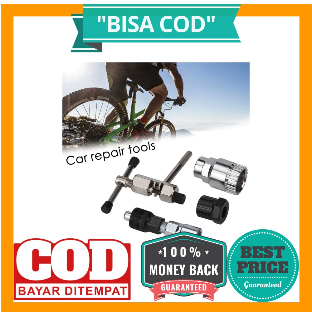 BISA COD TaffSPORT 4 in 1 Perlengkapan Reparasi Rantai Sepeda Bicycle Chain Socket Tool Set -