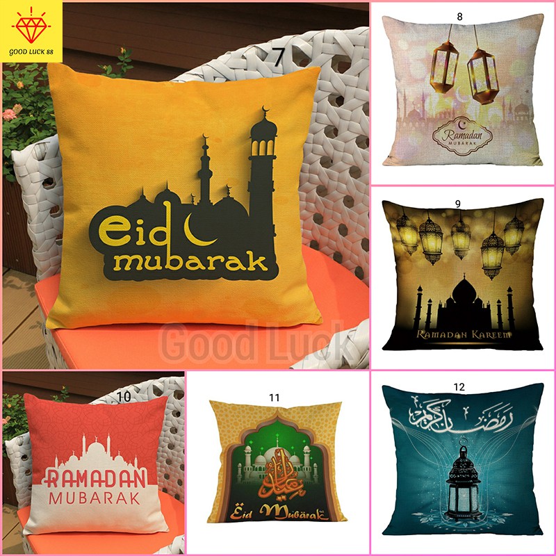 Sarung Bantal Sofa Ramadhan Muslim uk 45x45 Kwalitas Tebal