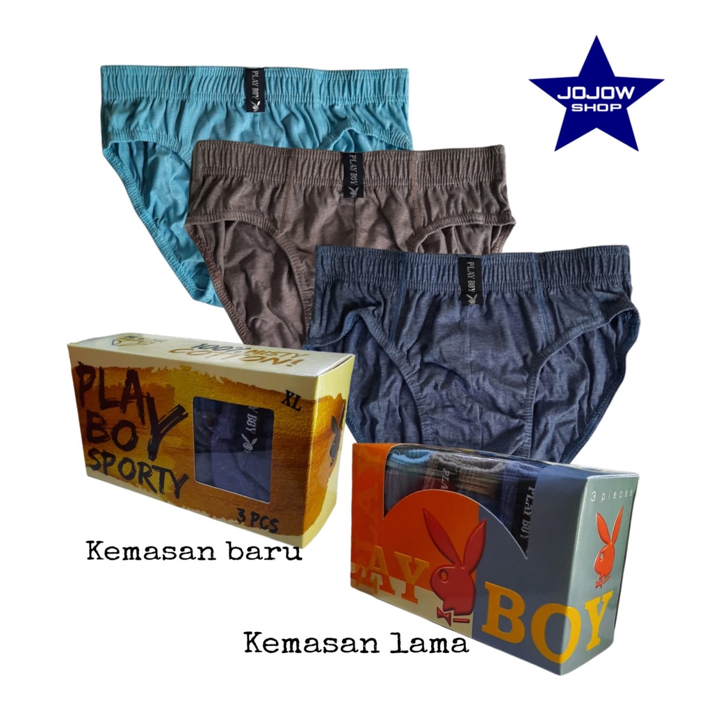 CD pria PLAYBOY Sporty 082 isi 3pcs/pack