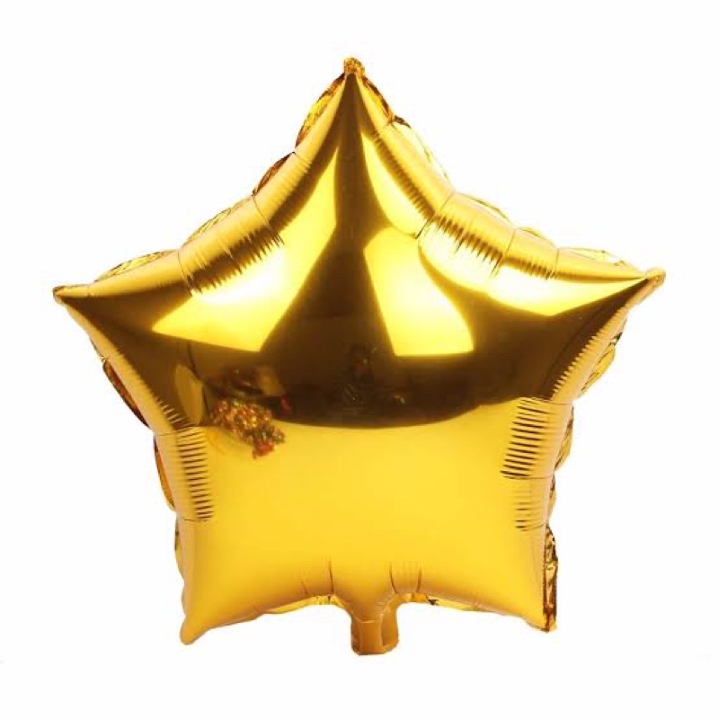 balon foil bintang star gold 40cm besar balon foil dekorasi pesta bintang decoration party