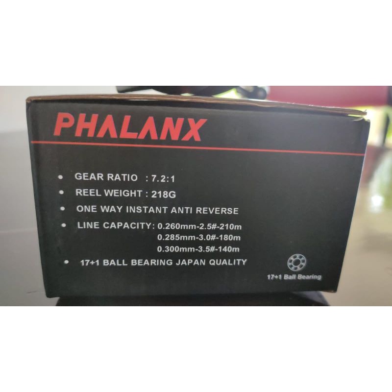 Reel baitcasting hoox phalanx