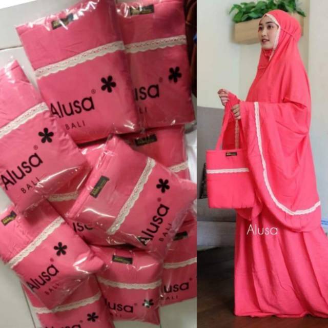 MUKENA BALI PREMIUM DEWASA RENDA ADEM JUMBO ALEEYA ALUSA TERLARIS SALWA