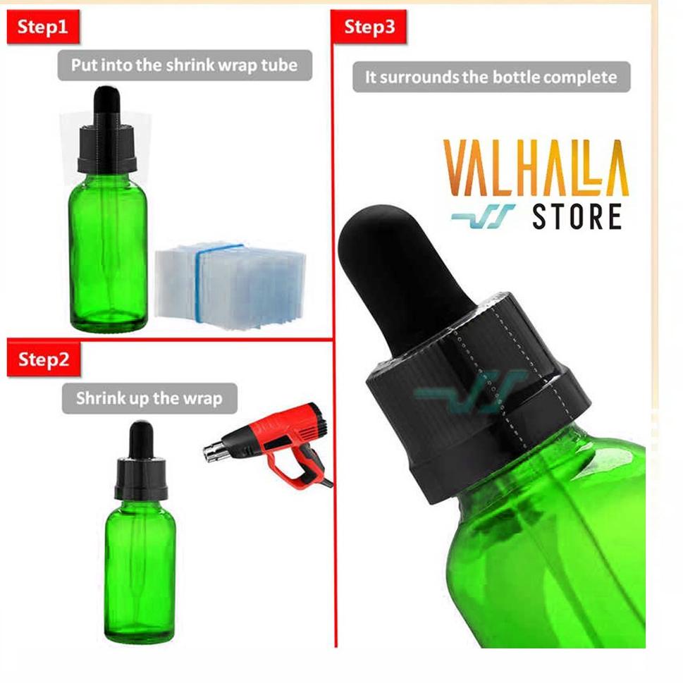 

[KODE 9TE9C] Plastik Roll Bening Shrink Botol Toples Box Lebar 5 sampai 35 Cm 200 Gram PVC Sealer Segel Seal Wrap