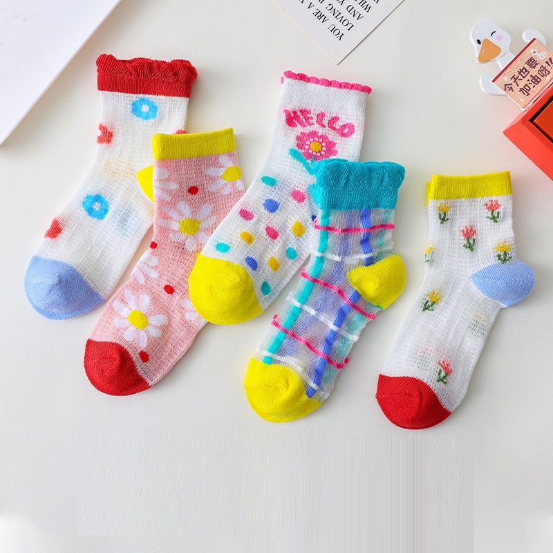 NEW Set kaos kaki bayi dan anak (1set isi 5 pcs) warna colourfull