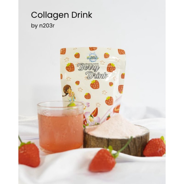 

minuman collagen pemutih badan aman bpom/ berry drink n203r bpom