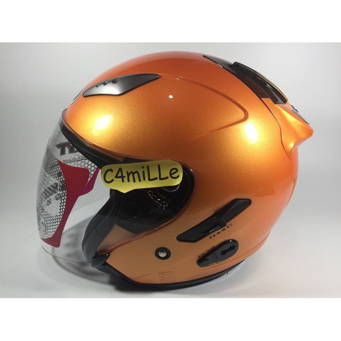 KYT GALAXY Double Visor / bumbble bee / orange