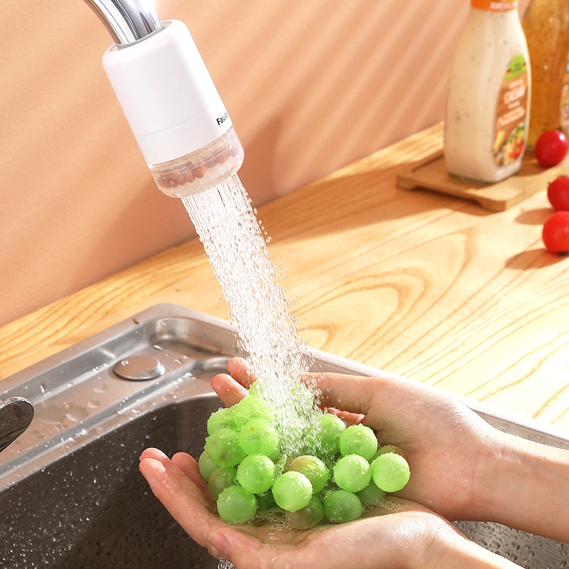 Kitchen 360° Adjustable Anti-Splash Water Tap Extension Filter / 3 Modes Sink Faucet Filter