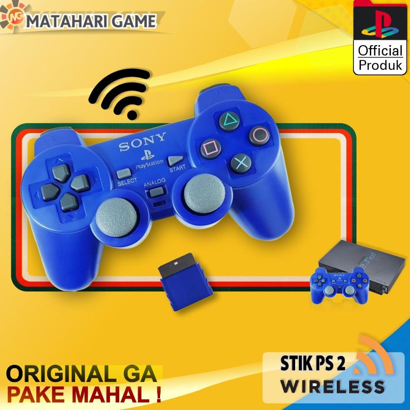 Stik Stick Ps2 Wireless Sony Original Pabrik Hitam