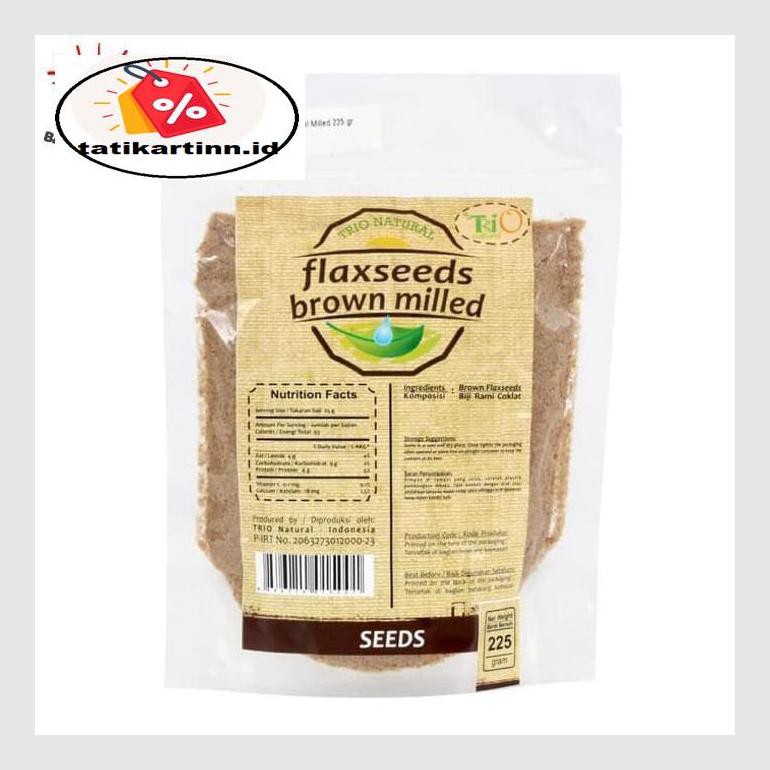 

S50Tat Trio Natural - Flaxseed Brown Natural 225Gr - Biji Rami - Berkhasiat Atr05Ytt