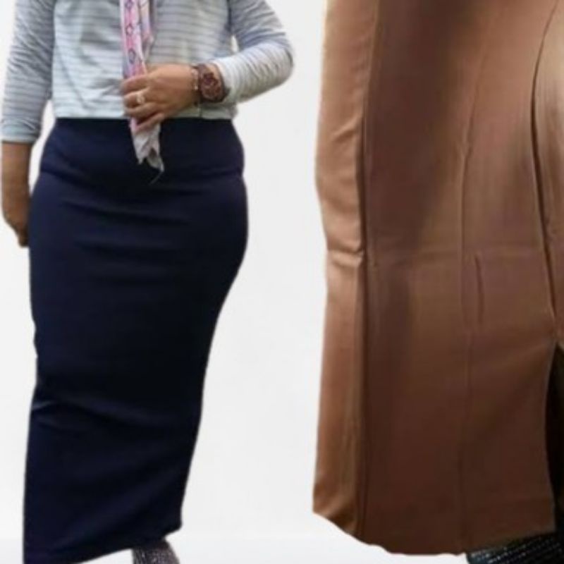 ROK SPAN KERJA WANITA BIG SIZE XXXL / ROK SPAN KERJA WANITA / ROK PENSIL MAXY SKIRT