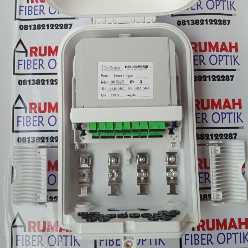 odp 16 core lengkap box spliter 1:8 SC APC/ODP MINI 16C