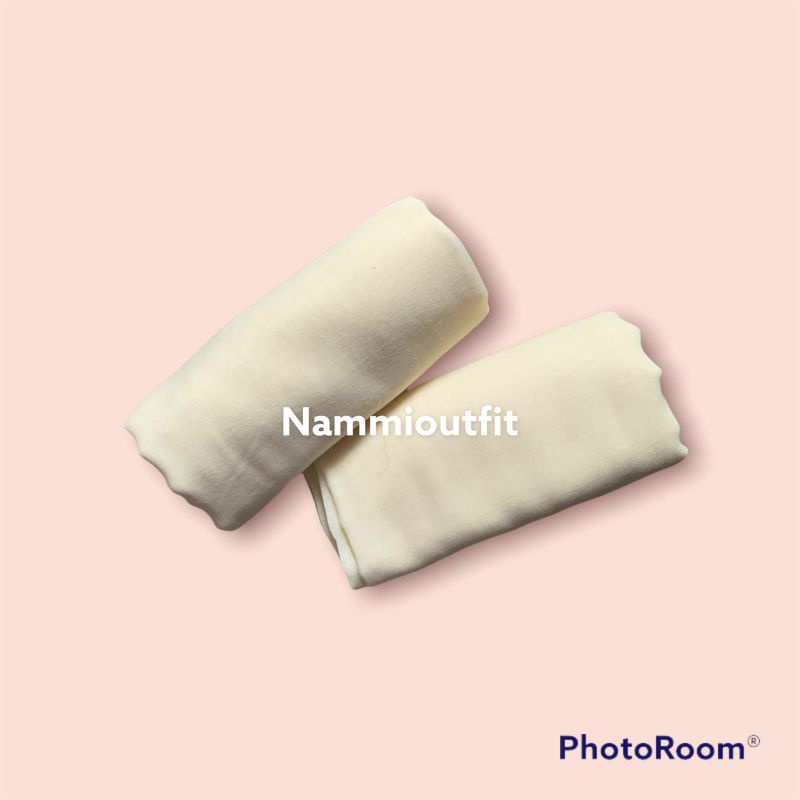 Hijab Segi Empat Paris Premium Free Gift-Cream