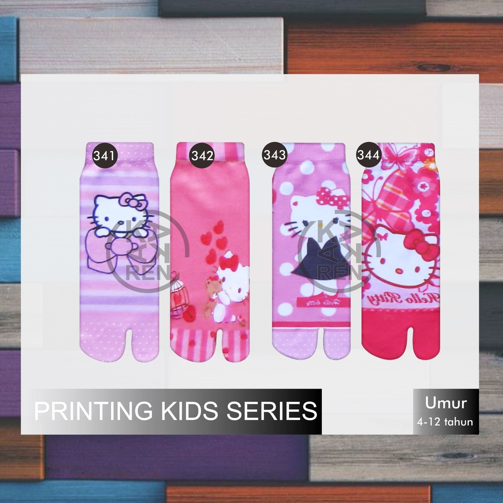 Kaos Kaki Jempol Anak Printing Karakter Hello Kitty, LOL, Frozen S