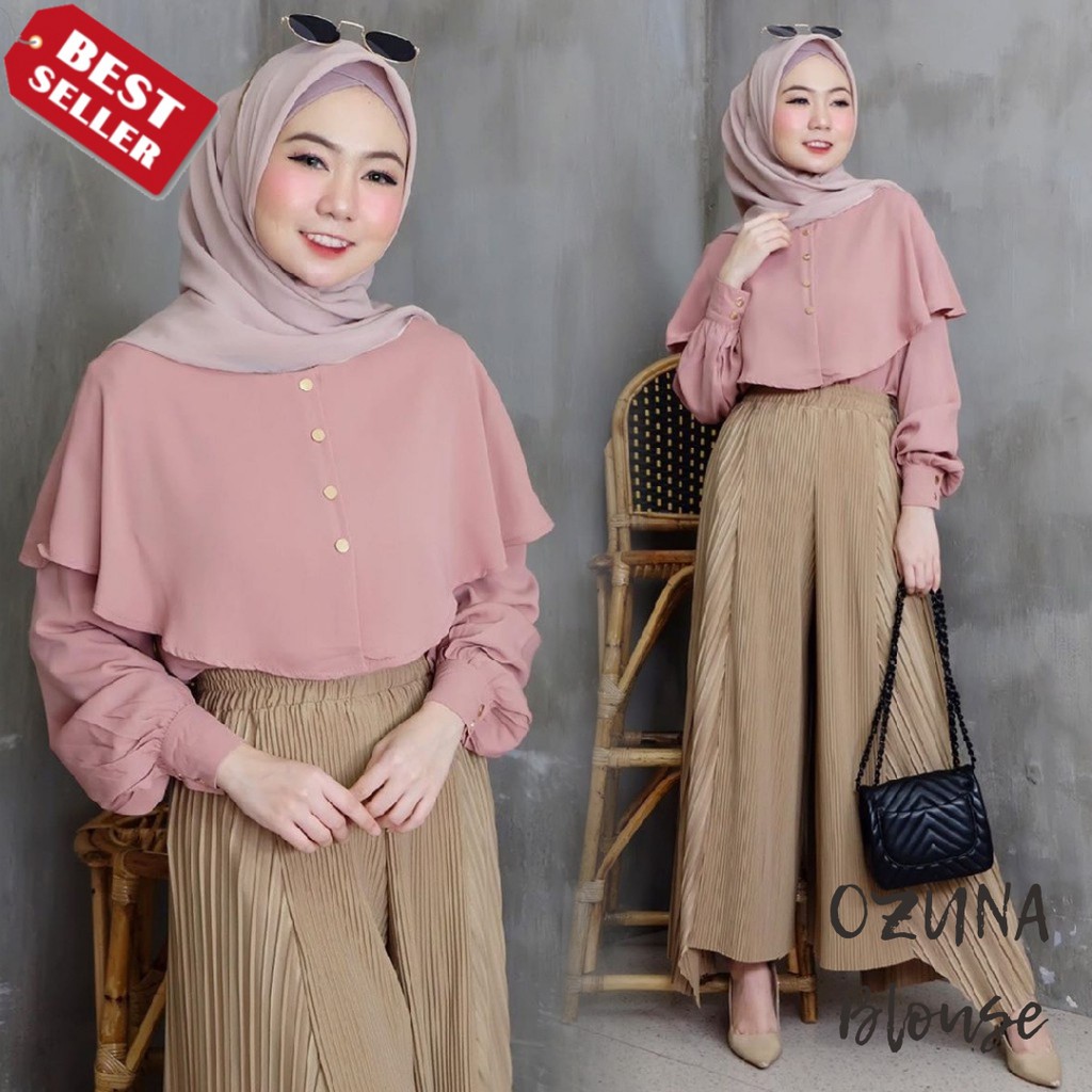 Terlaris Ozuna Blouse Grosir Blouse Hijab Murah Wanita Muslim Ozuna Baju Hits Kekinian Shopee Indonesia