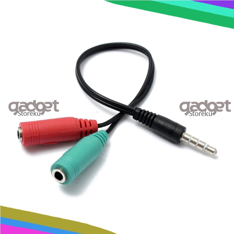 Splitter Audio Cable 3.5mm Male to 3.5mm HiFi Microphone