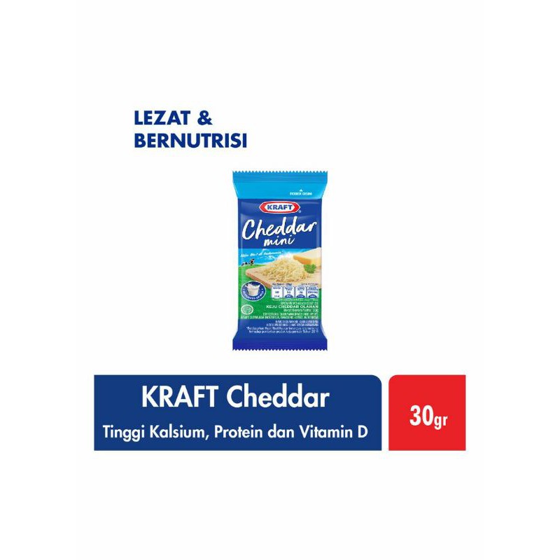 

KRAFT KEJU CHEDDAR MINI 30GR