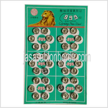 Kancing Spring Press Stud 8mm isi 36 pasang