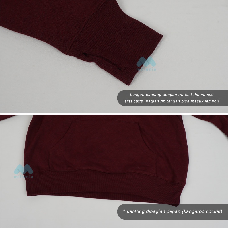 Hoodie Wanita Big Size -Women Pullover Fur Hooded [OLNH 01]-2