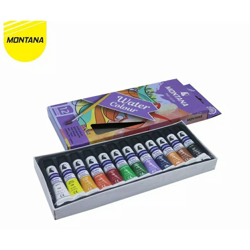 

Car Ait / Water Colour 6ml Montana 12 Warna